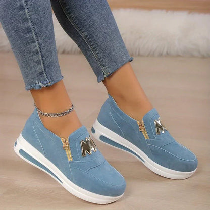 🔥2025 Heißer Verkauf🔥👍Orthopädische Plateau-Reißverschluss-Sneaker für Damen👞