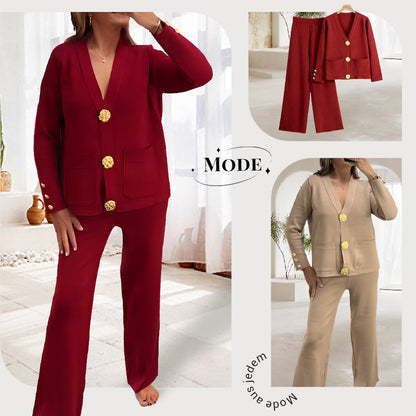 🔥50 % RABATT🖤Elegantes 2-teiliges Set für Damen