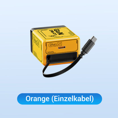 USB-C Schnellladestation mit einziehbarem Kabel – Universell einsetzbar