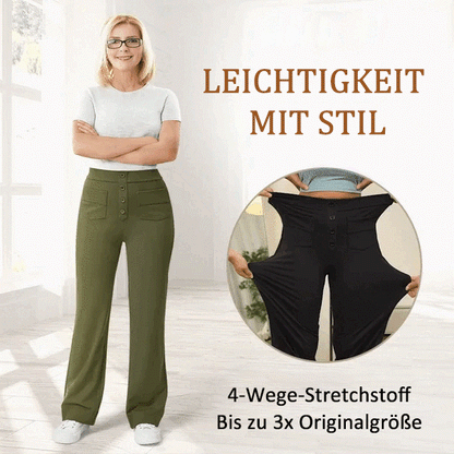 🔥GROSSER AUSVERKAUF💷Bester Preis🔥Damen Casual Hohe Taille Stretch-Hose