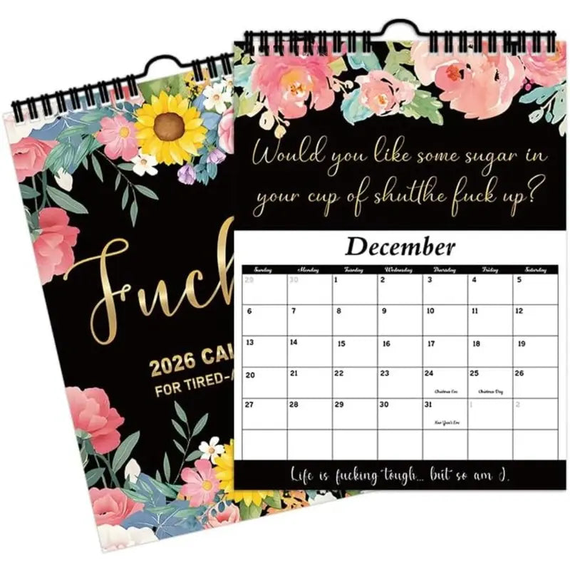 📅Kalender für verrückte Frauen, 12-Monats-Wandkalender, geeignet fürs Homeoffice, ein witziges und originelles Geschenk