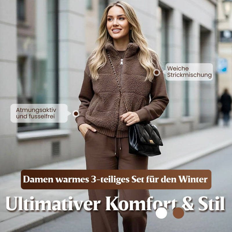 🎅Weihnachtsverkauf 50% Rabatt🌸Warme & superbequeme 3-teilige Damen-Set – Schnell zuschlagen!