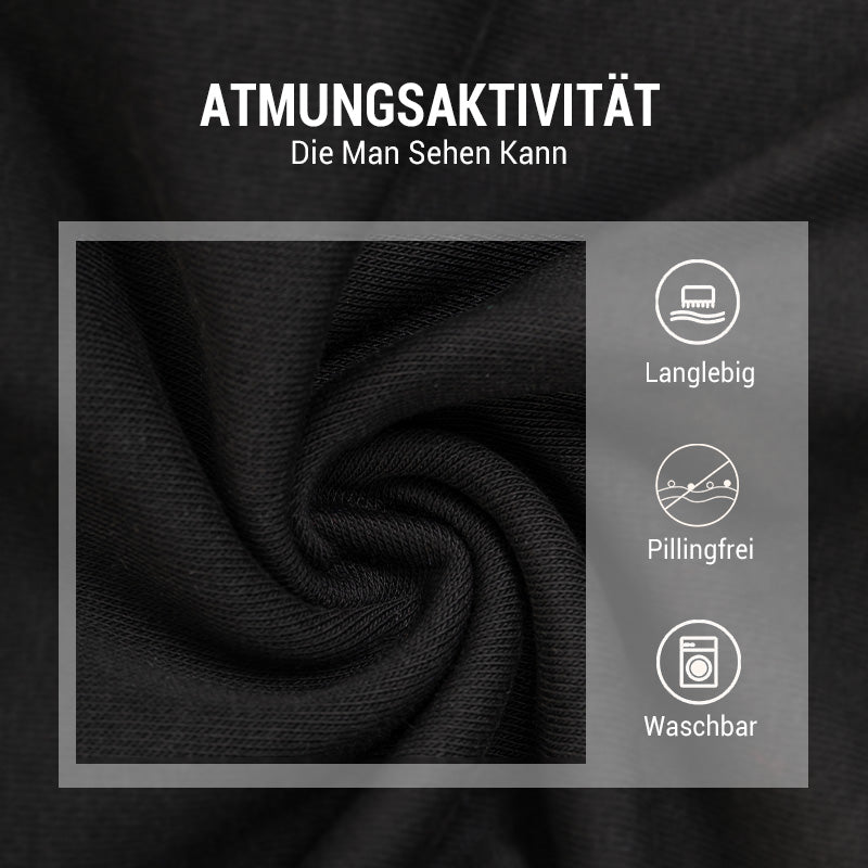 Slim Fit Langarm-T-Shirt für Herren mit Stehkragen