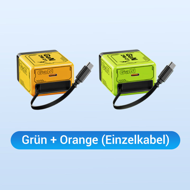 USB-C Schnellladestation mit einziehbarem Kabel – Universell einsetzbar