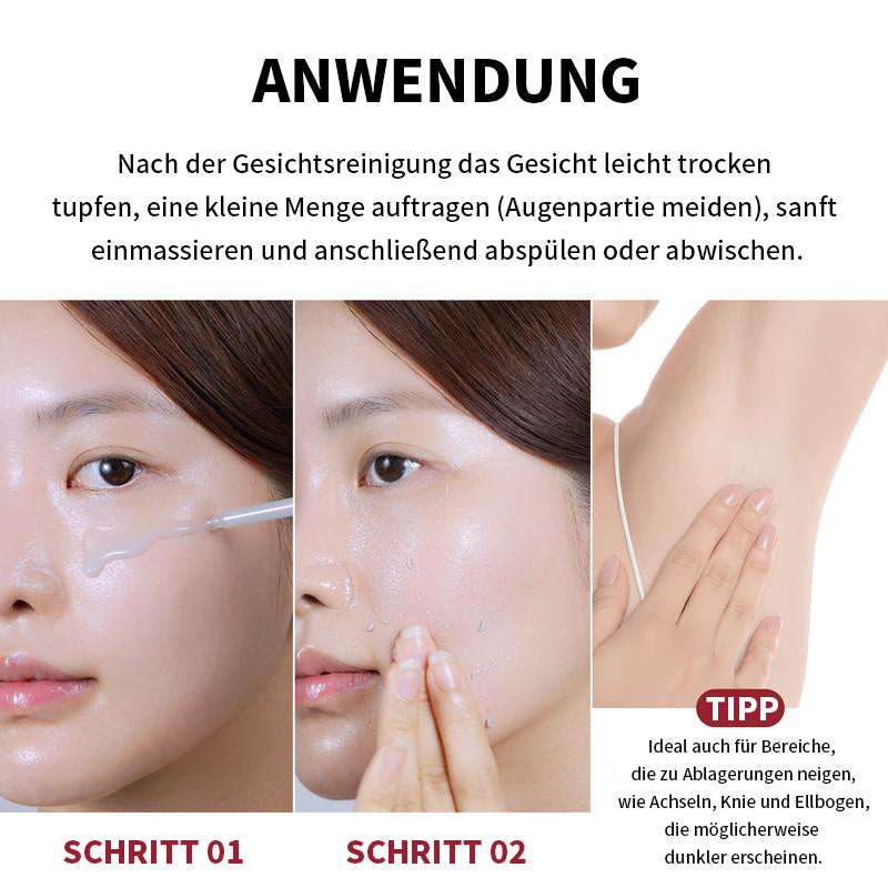 [Dr. Melaxin Official] Peel Shot Glow-Reis-Ampullen-Duo – Seren zum Aufhellen, Peelen und Befeuchten – Für alle Hauttypen geeignet