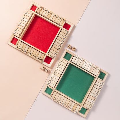 🎲🎲 SHUT THE BOX – Holzwürfel-Brettspiel