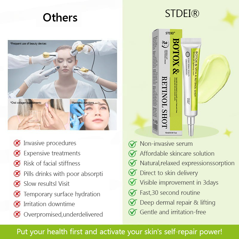 𝑶𝒇𝒇𝒊𝒄𝒊𝒂𝒍 𝑺𝒕𝒐𝒓𝒆👍| Erhalten Sie jetzt jugendliche Haut zurück 💫STDEI® BOTOX & VITA A RETINOL SHOT Faltenstraffende Creme