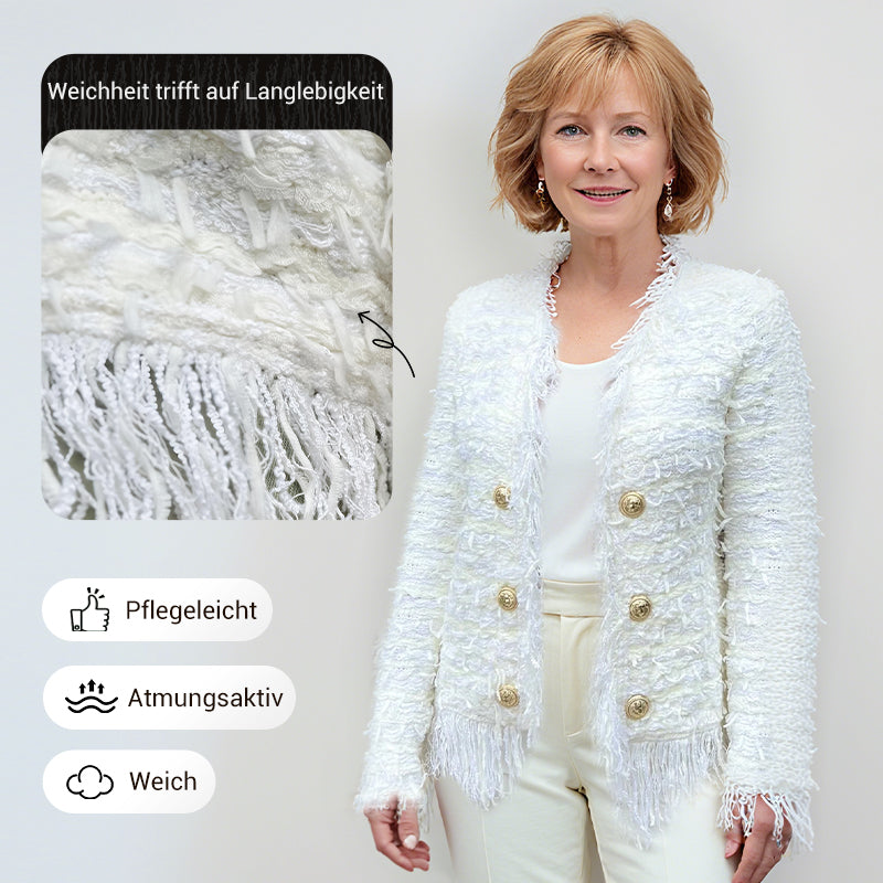 💗ULTIMO GIORNO DI SALDI - SCONTO DEL 50%💗Eleganza autunnale: giacca corta da donna con nappe e bottoni decorativi per tutte le occasioni 🍂