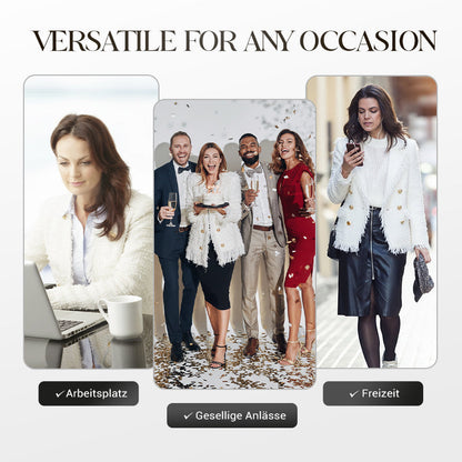 💗ULTIMO GIORNO DI SALDI - SCONTO DEL 50%💗Eleganza autunnale: giacca corta da donna con nappe e bottoni decorativi per tutte le occasioni 🍂