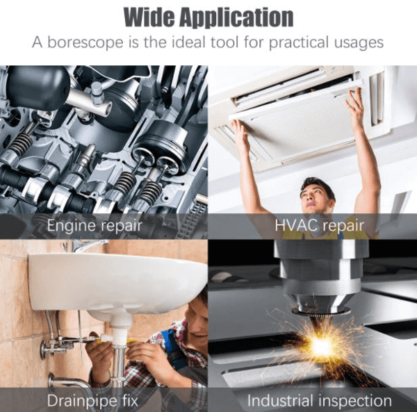 3 in 1 Endoskopkamera, Wasserdichte Endoskop Inspektion, Schlangenkamera Endoskop für Android TypC Mobiltelefone