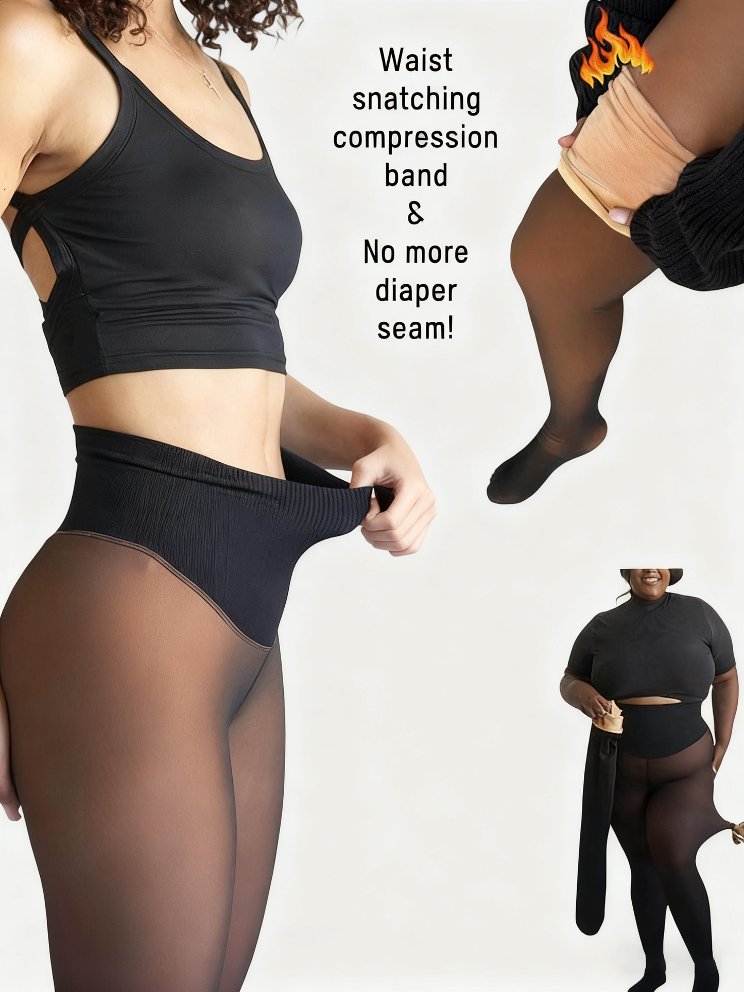 ❄️Heißer Verkauf 50 % Rabatt!!⚡Über 50.000 Stück verkauft!❄️Fleece-Leggings mit einer Naht für eine schöne Silhouette✨✨Bleiben Sie warm. Sehen Sie gut aus. 💕