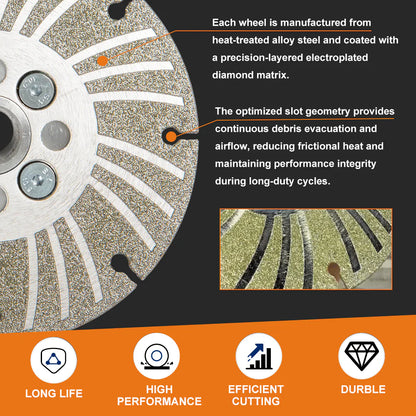 ⏳Sconto del 50% per un periodo limitato💥Mola angolare diamantata zincata