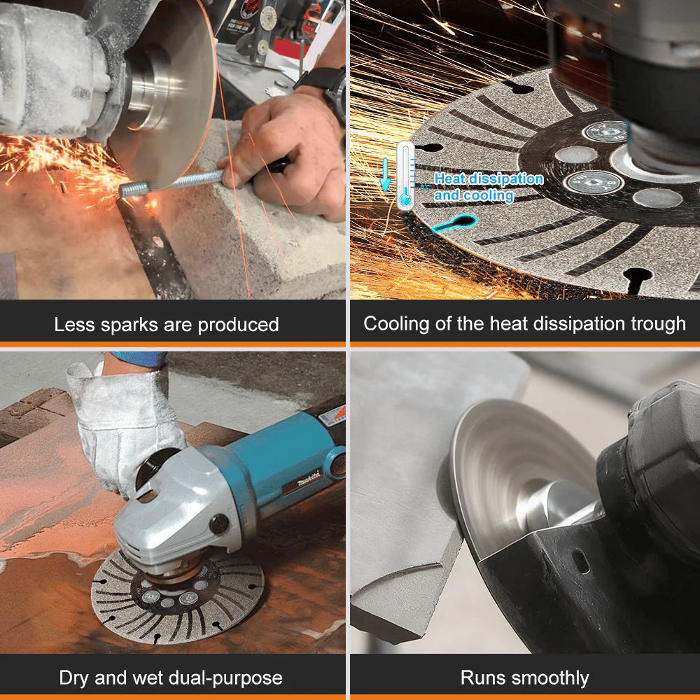 ⏳Sconto del 50% per un periodo limitato💥Mola angolare diamantata zincata