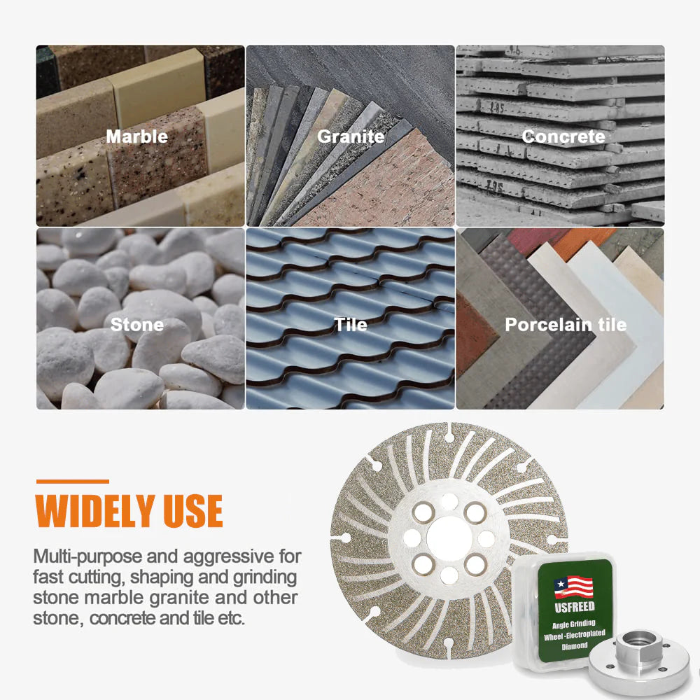 ⏳Sconto del 50% per un periodo limitato💥Mola angolare diamantata zincata