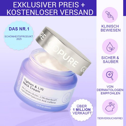 [GOPure offiziell] Halscreme – Straffende Lifting-Creme für schlaffe Haut