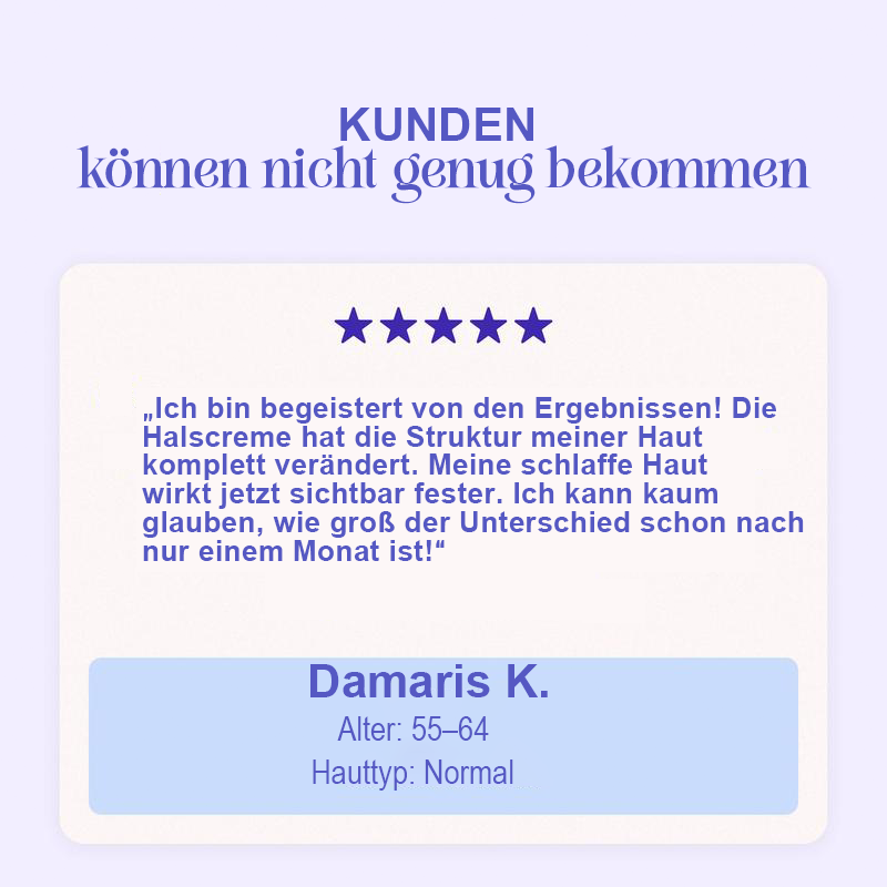 [GOPure offiziell] Halscreme – Straffende Lifting-Creme für schlaffe Haut