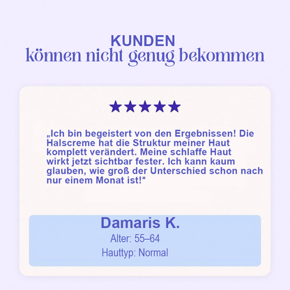 [GOPure offiziell] Halscreme – Straffende Lifting-Creme für schlaffe Haut