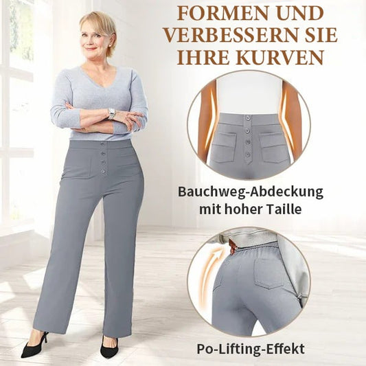 🔥GROSSER AUSVERKAUF💷Bester Preis🔥Damen Casual Hohe Taille Stretch-Hose