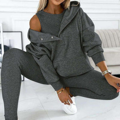 ⏳Begrenzte Zeit 50% Rabatt⏰Lässiger und bequemer Sweatshirt-Anzug mit Kapuze