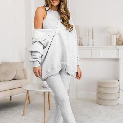 ⏳Begrenzte Zeit 50% Rabatt⏰Lässiger und bequemer Sweatshirt-Anzug mit Kapuze