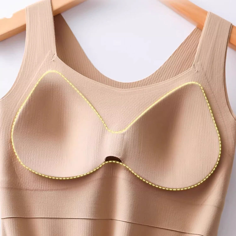 🔥💐Thermo-Tanktops mit U-Ausschnitt und integriertem BH für Damen