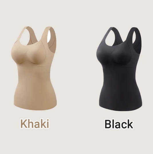 🔥💐Thermo-Tanktops mit U-Ausschnitt und integriertem BH für Damen