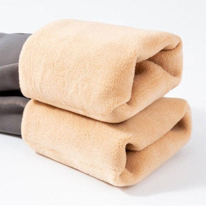 Warme, elastische Strumpfhose mit Kunst plüschfutter