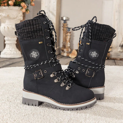❄️Winterschlussverkauf 60% RABATT🎁Wasserdichte Knie-Schneestiefel für Damen