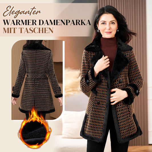Eleganter Warmer Damenparka mit Taschen