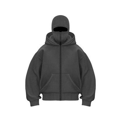 Ninja-Kapuzenpullover mit Reißverschluss für Männer und Frauen