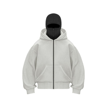 Ninja-Kapuzenpullover mit Reißverschluss für Männer und Frauen