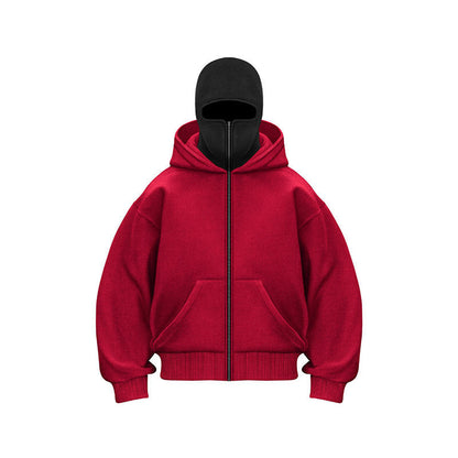 Ninja-Kapuzenpullover mit Reißverschluss für Männer und Frauen