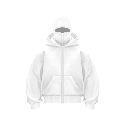 Ninja-Kapuzenpullover mit Reißverschluss für Männer und Frauen