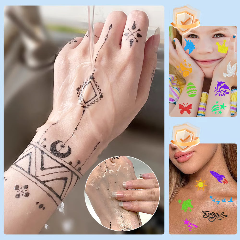 💥Set temporärer Tattoo-Marker – 10-farbige Körperkunststifte🌈