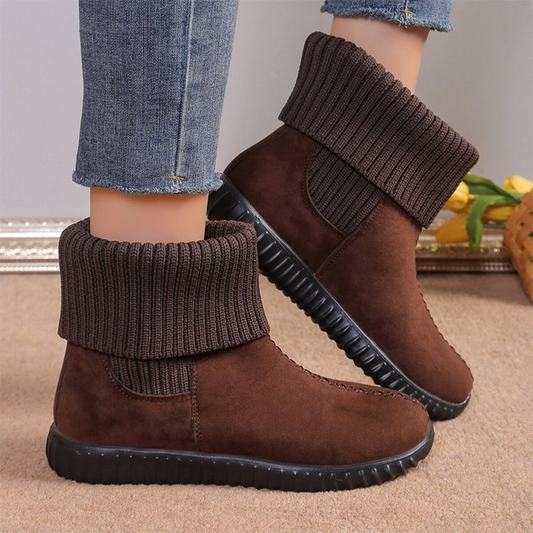 Warme Slip-On-Stiefeletten für Damen