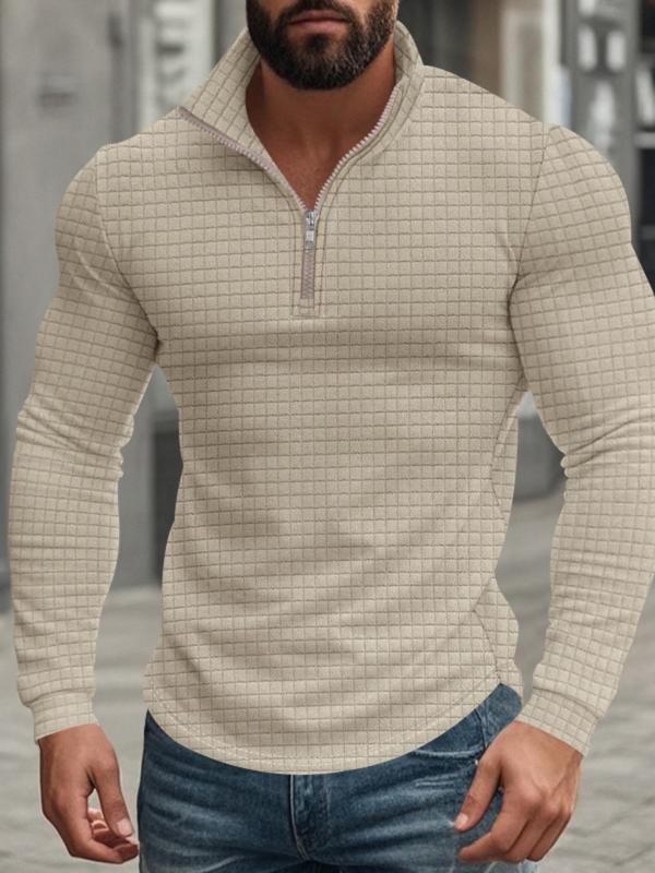 💖 💖Zeitlich begrenztes Angebot – 50 % Rabatt💥💥Herren Sweatshirt mit Stehkragen, Halbzip und Langarm