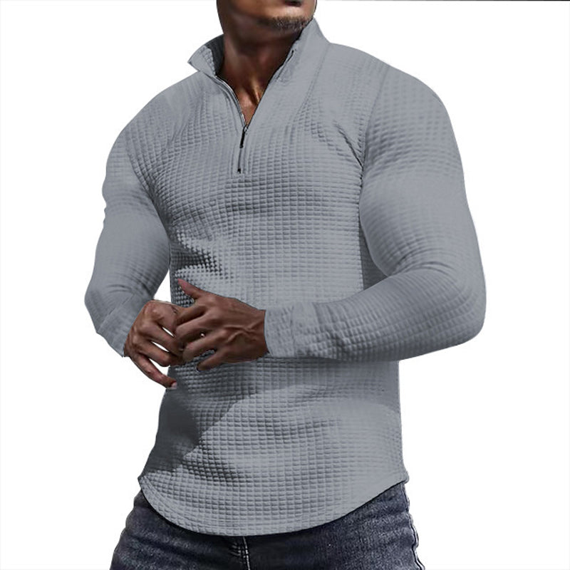 💖 💖Zeitlich begrenztes Angebot – 50 % Rabatt💥💥Herren Sweatshirt mit Stehkragen, Halbzip und Langarm