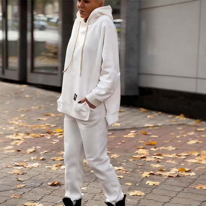 Damen-Set: Sweatshirt mit Kapuze in großen Größen & Jogginghose