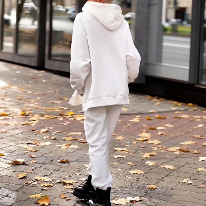 Damen-Set: Sweatshirt mit Kapuze in großen Größen & Jogginghose