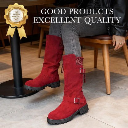 💖Black Friday Angebot: 50% Rabatt💖Damen Slouchy Boots bis zur mittleren Wade