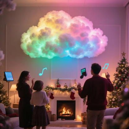 ☁️✨DIY-Gewitterwolken-LED-Lichtdekoration mit USB-Stromversorgung