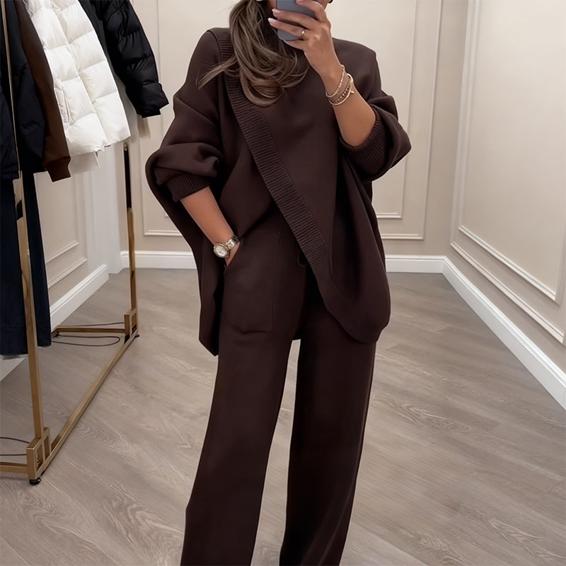 ⏳Zeitlich begrenzte Sonderaktion⏰Damen Oversize-Pullover & Hose Set