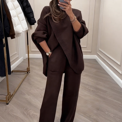 ⏳Zeitlich begrenzte Sonderaktion⏰Damen Oversize-Pullover & Hose Set