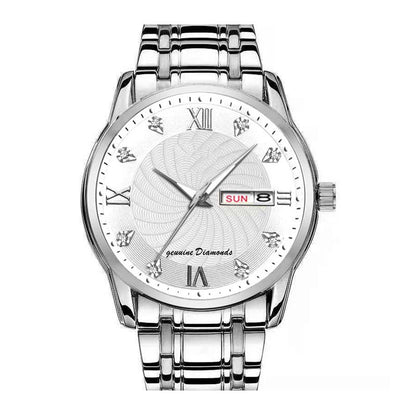 🖤Black Friday Angebote🖤Zweifarbige wasserdichte Leuchtuhr für Herren