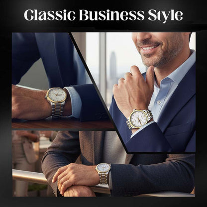 🖤Black Friday Angebote🖤Zweifarbige wasserdichte Leuchtuhr für Herren